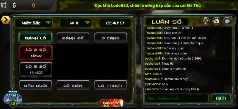 Giới thiệu chi tiết về trò chơi lô đề 1 ăn 900 tại B52